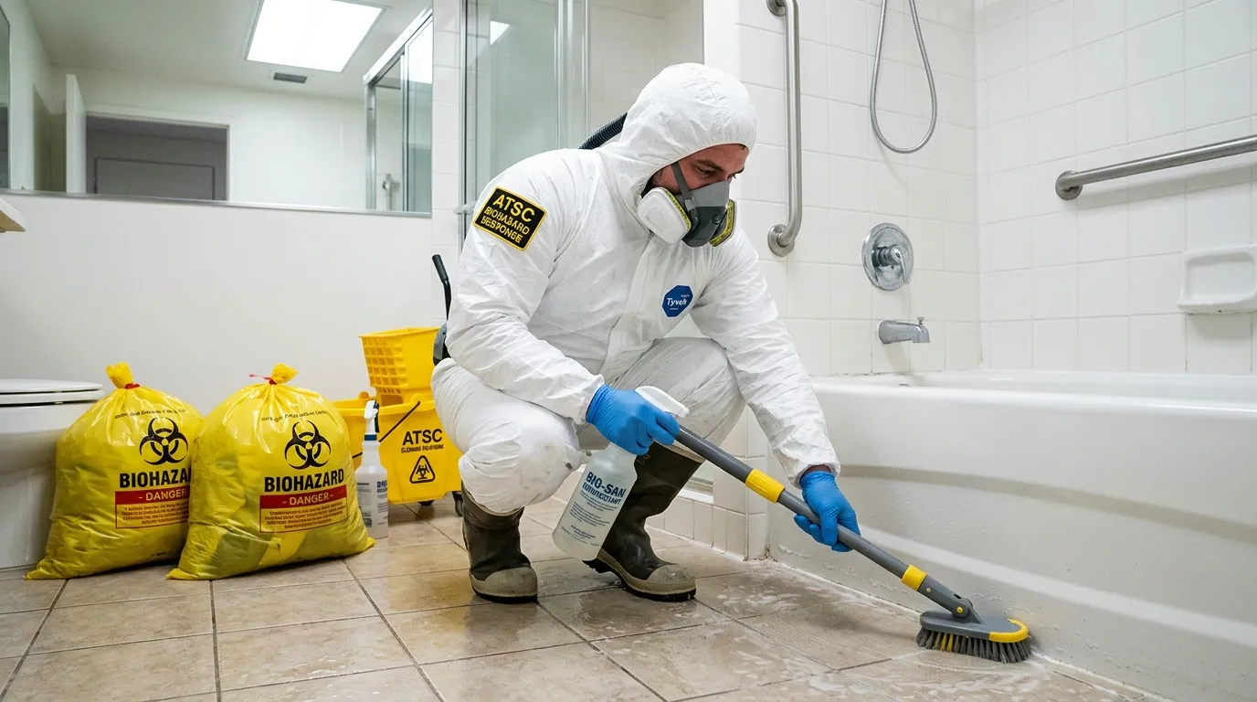 Decontamination equipment deployed for Blood Cleanup in Kingston Estates